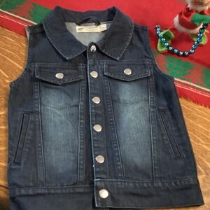 Monica and Andy Children's Dark Blue Denim Vest